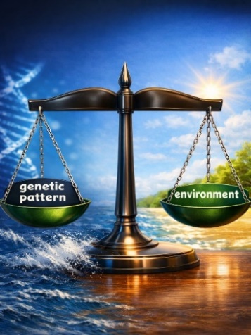 Balance between genetic factors and environmental factors
